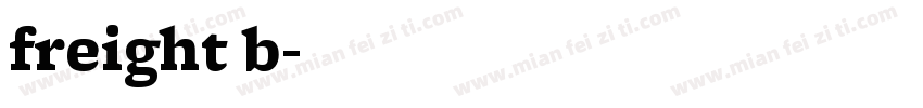 freight b字体转换
